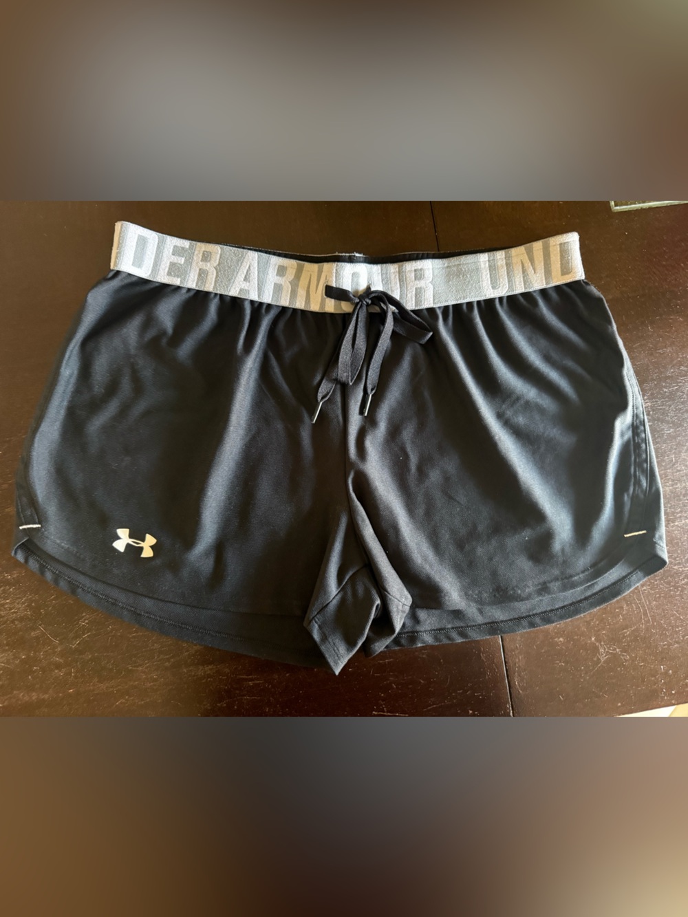 Under Armour Women’s Drawstring Athletic Shorts with Branded Waistband